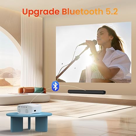 Native 1080P WiFi Bluetooth Projector – 12000 Lumens