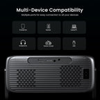 2000 ANSI 4K Smart Projector – Outdoor/Indoor, WiFi, Bluetooth, Dolby, 270° Stand