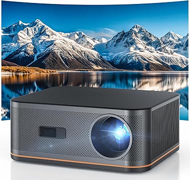 4K Smart Projector – High Brightness, Auto Focus, WiFi/Bluetooth, 300'' Indoor/Outdoor