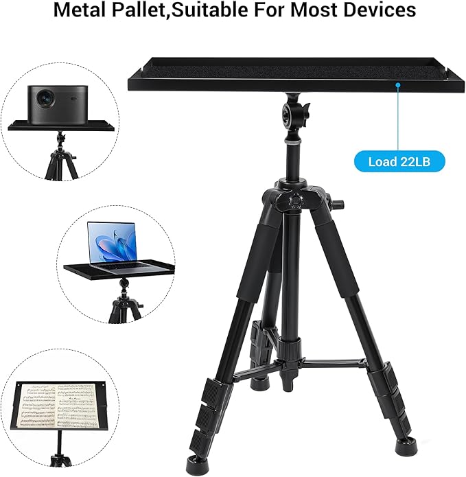 Adjustable Floor Tripod Stand for Laptop Projector Office Home Stage DJ Stand
