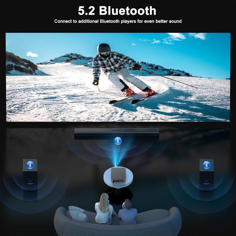 Outdoor Smart Projector 4K UHD, Dolby Audio, built-in streaming KC7 Pro