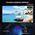 1500 ANSI 4K Smart Projector – WiFi, Bluetooth, Dolby, Auto Focus, Indoor/Outdoor