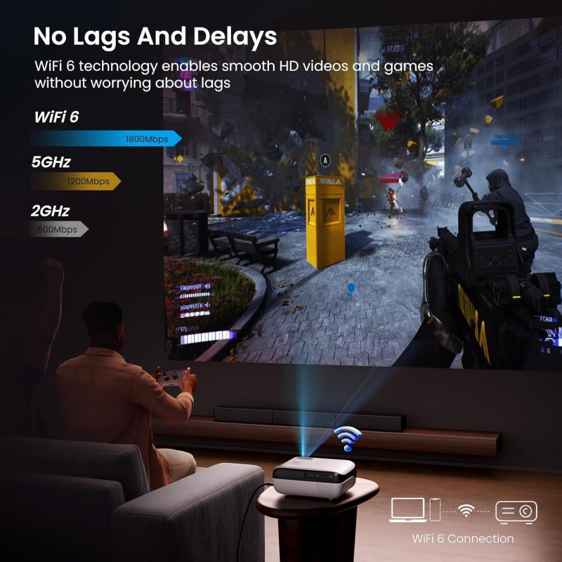 Dual-band WIFI Bluetooth Support HDR10+ 4K HD 510G System Projector