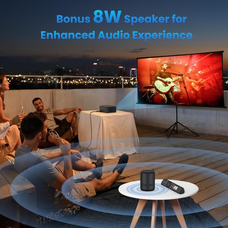 WIFI Bluetooth 4K Compatible with Android/iOS/PS5 H11 Home Theater Projector