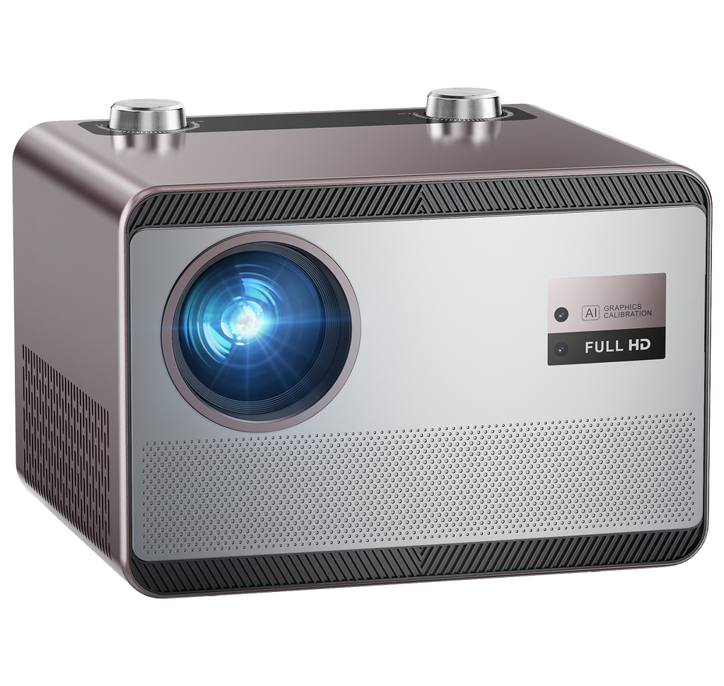 4K outdoor/home theater smart projector with Wi-Fi and Bluetooth, built-in apps, movies/PS5/PC/mobile C58